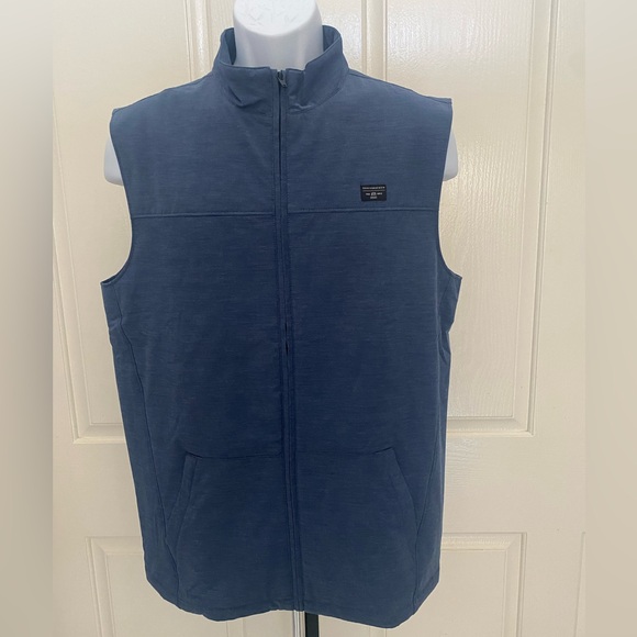 NEW wTag-Travis Mathew Blue Eco Collection Zip Vest Sz M
